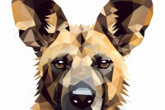 Faces of Nature - Afrikanisches Wildhund Gesicht